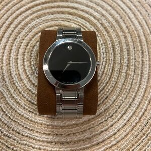 Movado Silver and Black Smartwatch